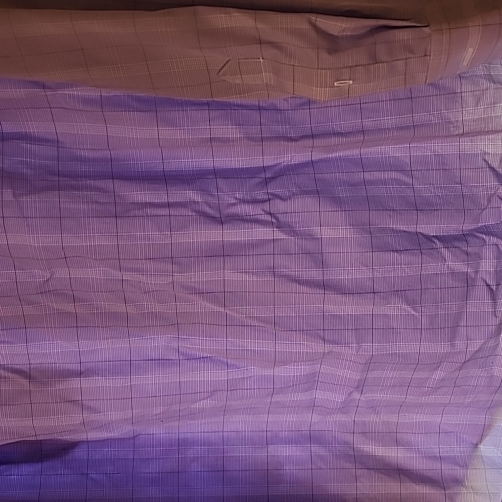 Croft & Barrow Purple Checkered Shirt Mens 17 1/2 34/35 - Picture 3 of 4